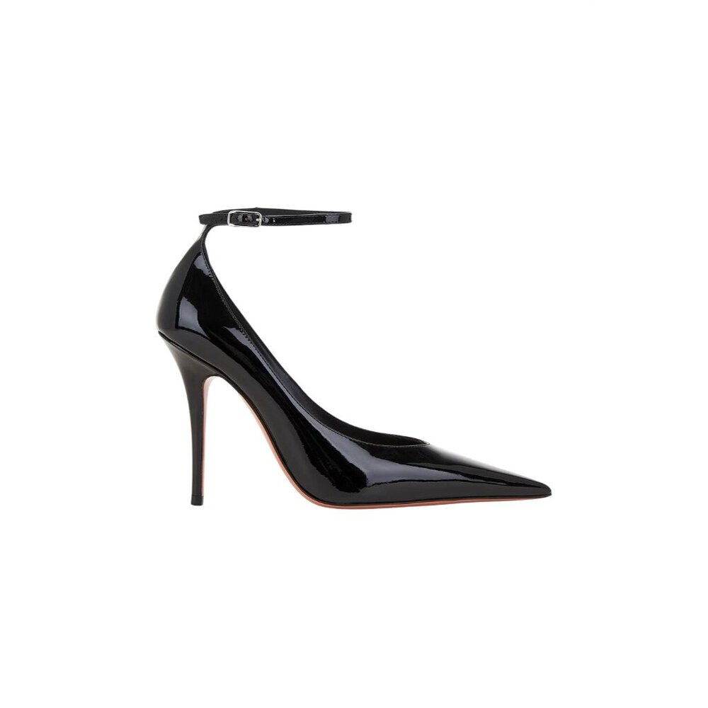 AMINA MUADDI Anok 105 Patent Pumps in Black 41 With Box Womens High Heels